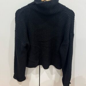 Elegant Black Turtleneck Sweater